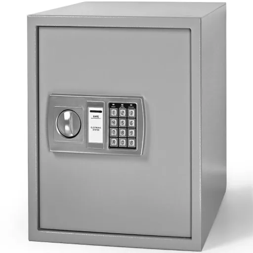Electric document safe 35 x 40 x 40cm grey