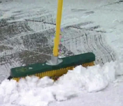 Claw broom with telescopic handle, 40 cm wide