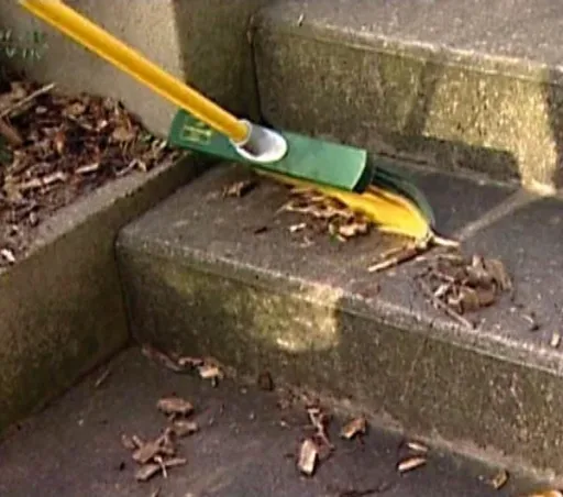 Claw broom with telescopic handle, 40 cm wide