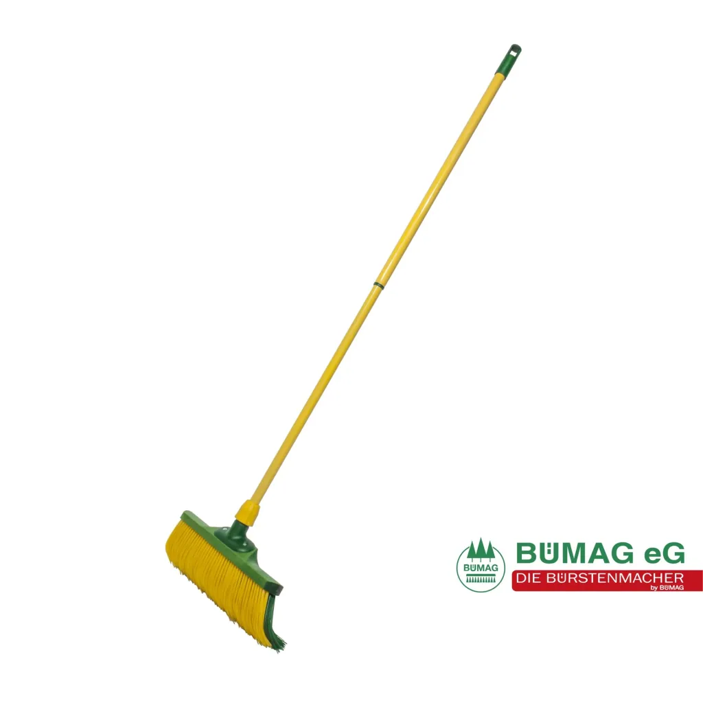 Claw broom with telescopic handle, 40 cm wide
