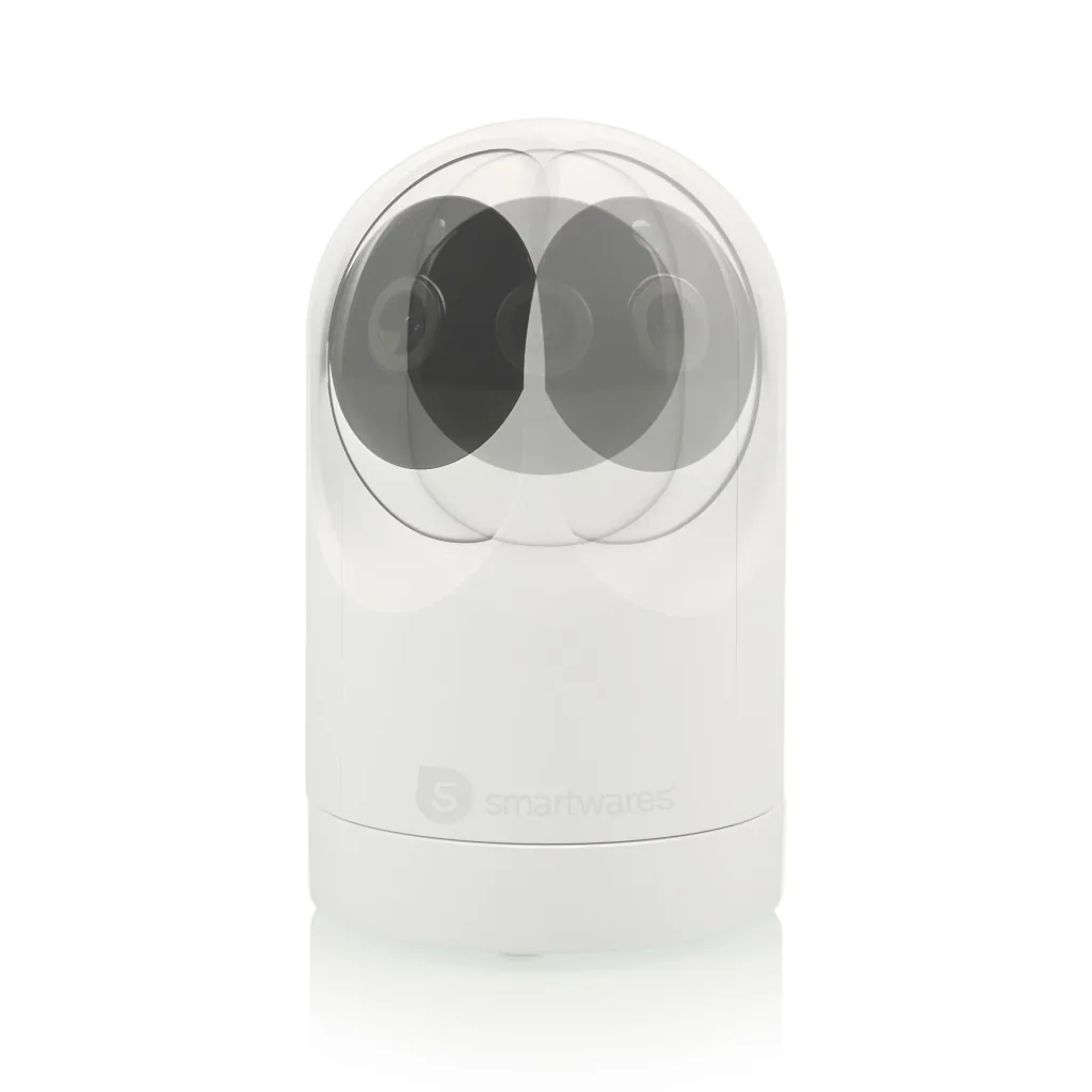 Digital indoor surveillance camera with night vision and recording function, swiveling