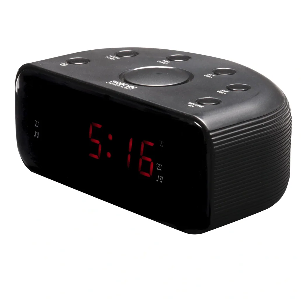 Radio alarm clock with dual alarm