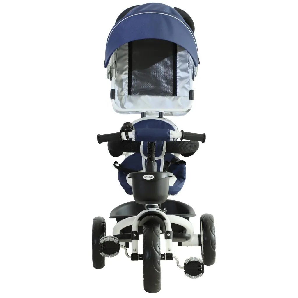 4-in-1 children's tricycle with sun canopy