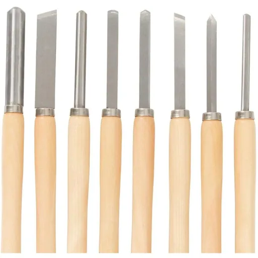8-piece turning chisel set