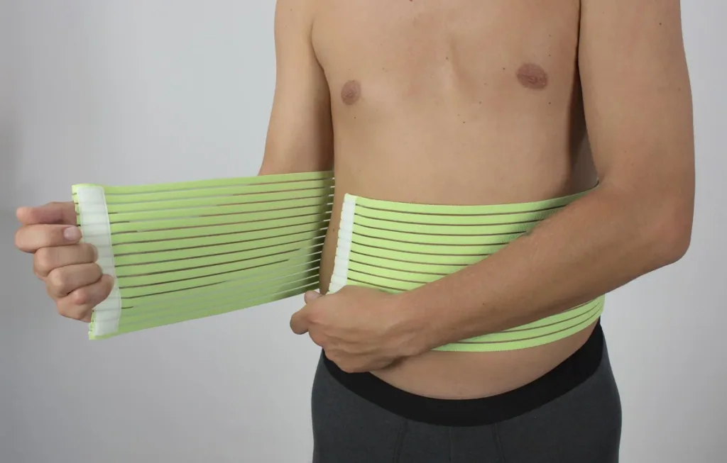 Power belt made from recycled plastic