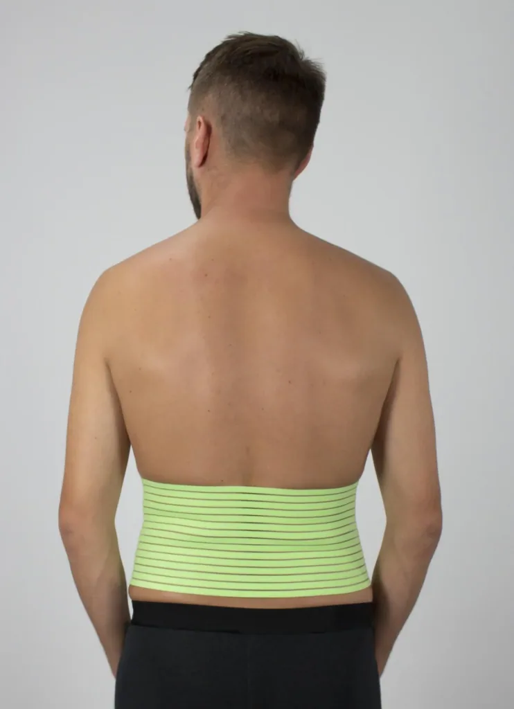 Power belt made from recycled plastic