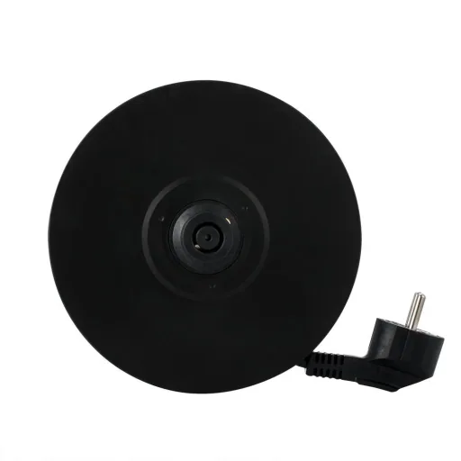 Kettle silver/black glass/stainless steel 1.7L
