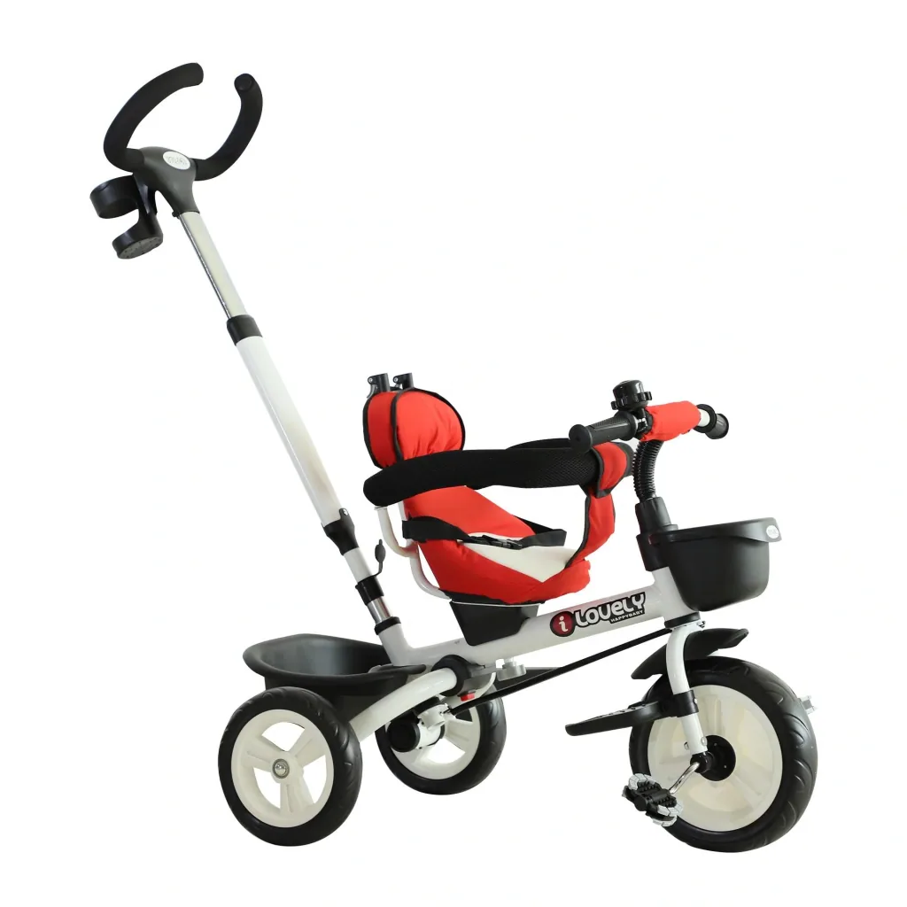 4-in-1 children's tricycle with sun canopy