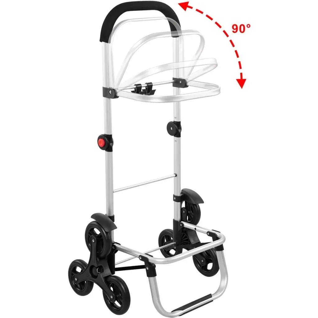 Shopping cart - stair climber - suitable for stairs - grey