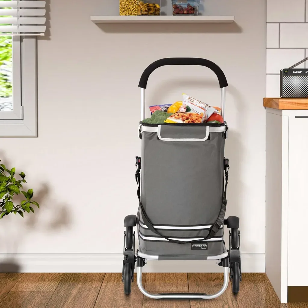 Shopping cart - stair climber - suitable for stairs - grey