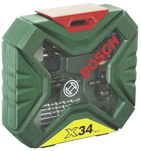 X-Line Classic drill and screwdriver set, 34 pieces