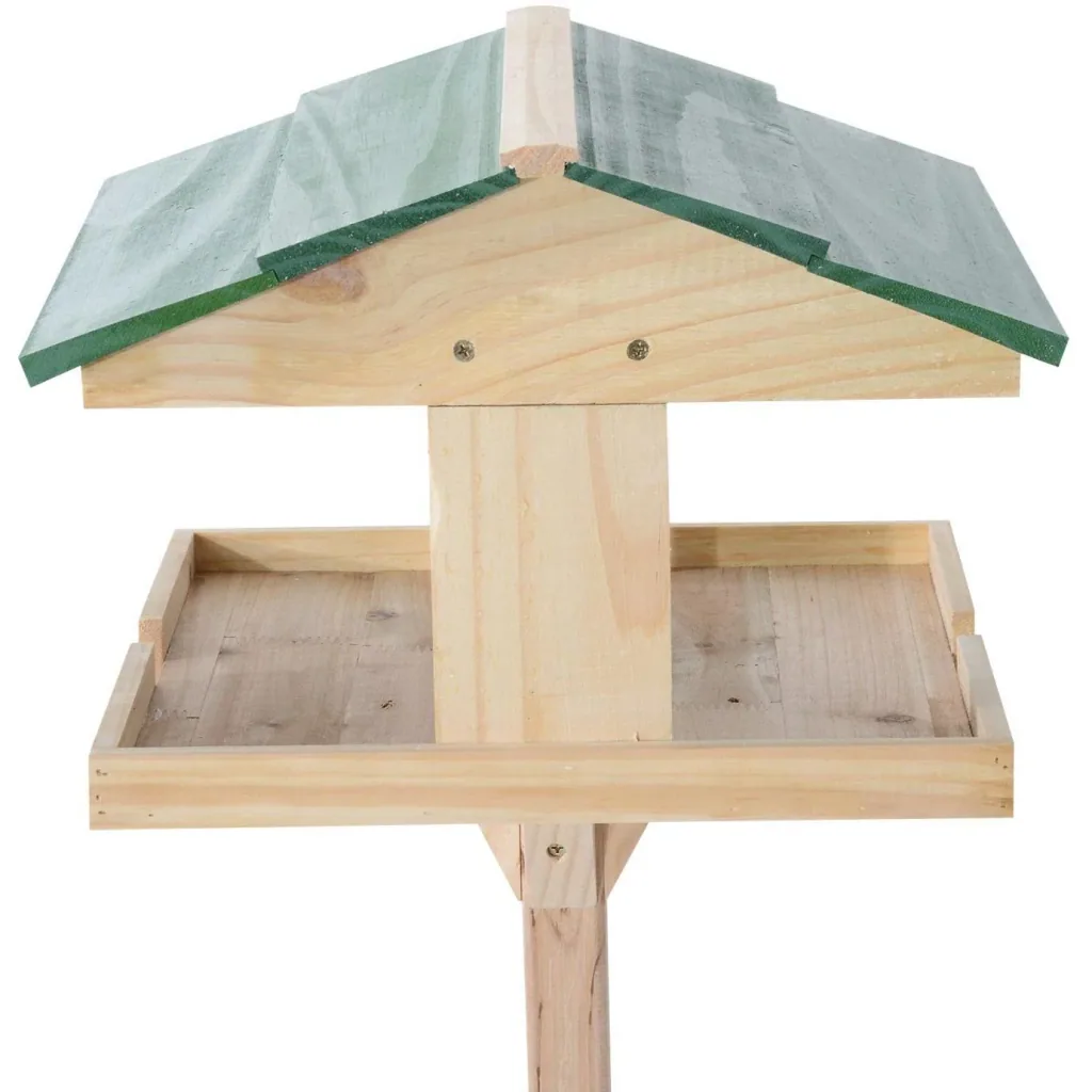 Birdhouse bird feeder with stand pine