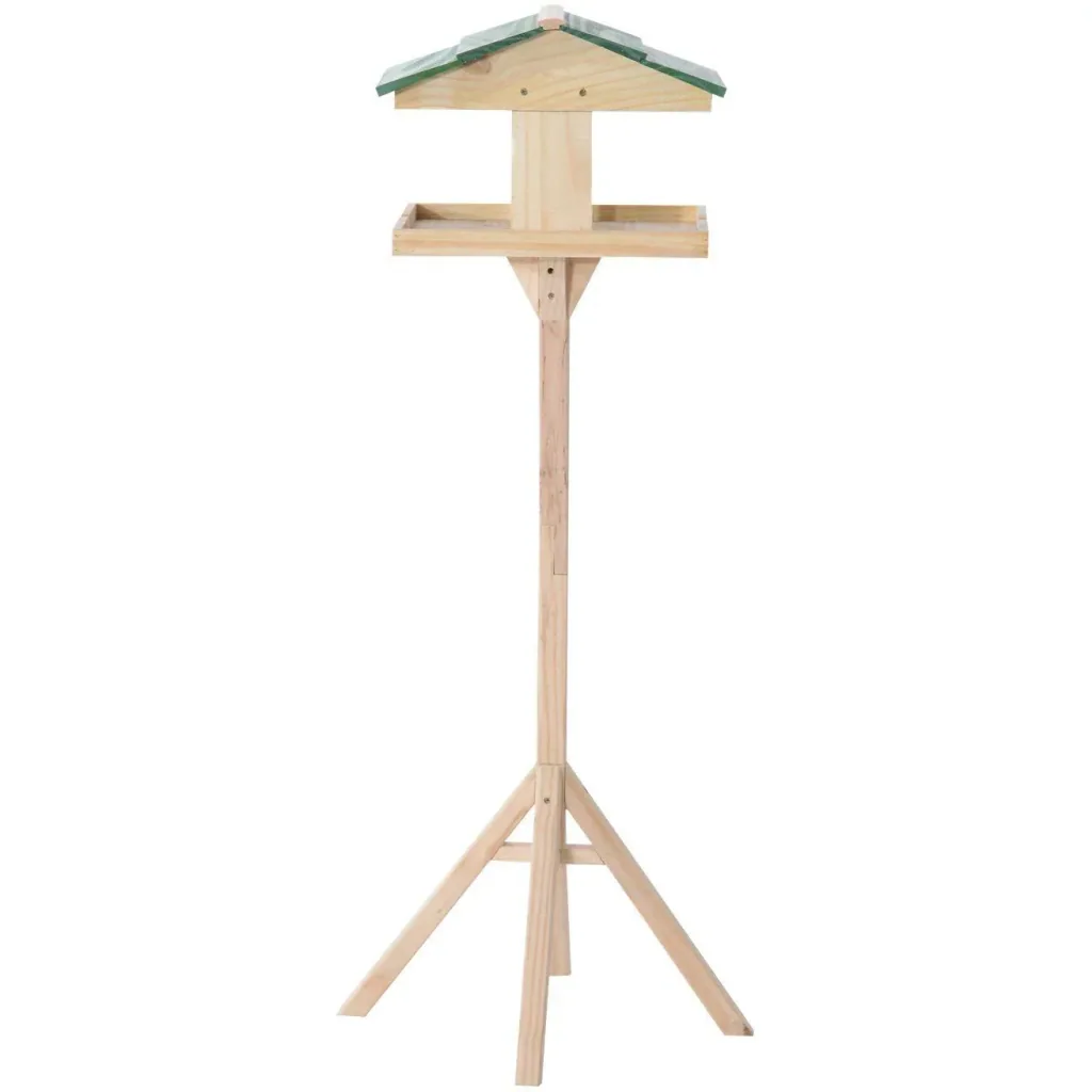 Birdhouse bird feeder with stand pine