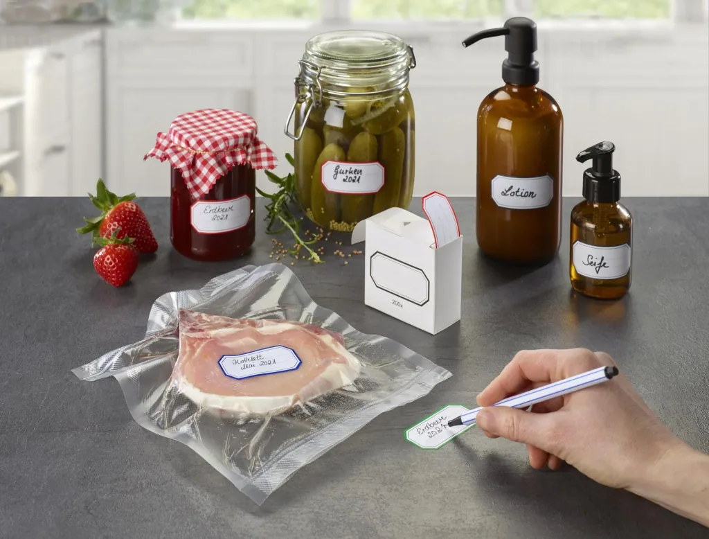 Adhesive labels, water-soluble, 200 pieces