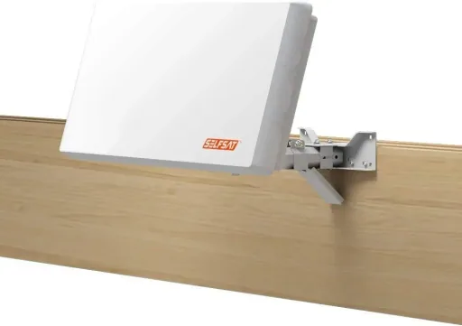 Sat flat antenna with single LNB