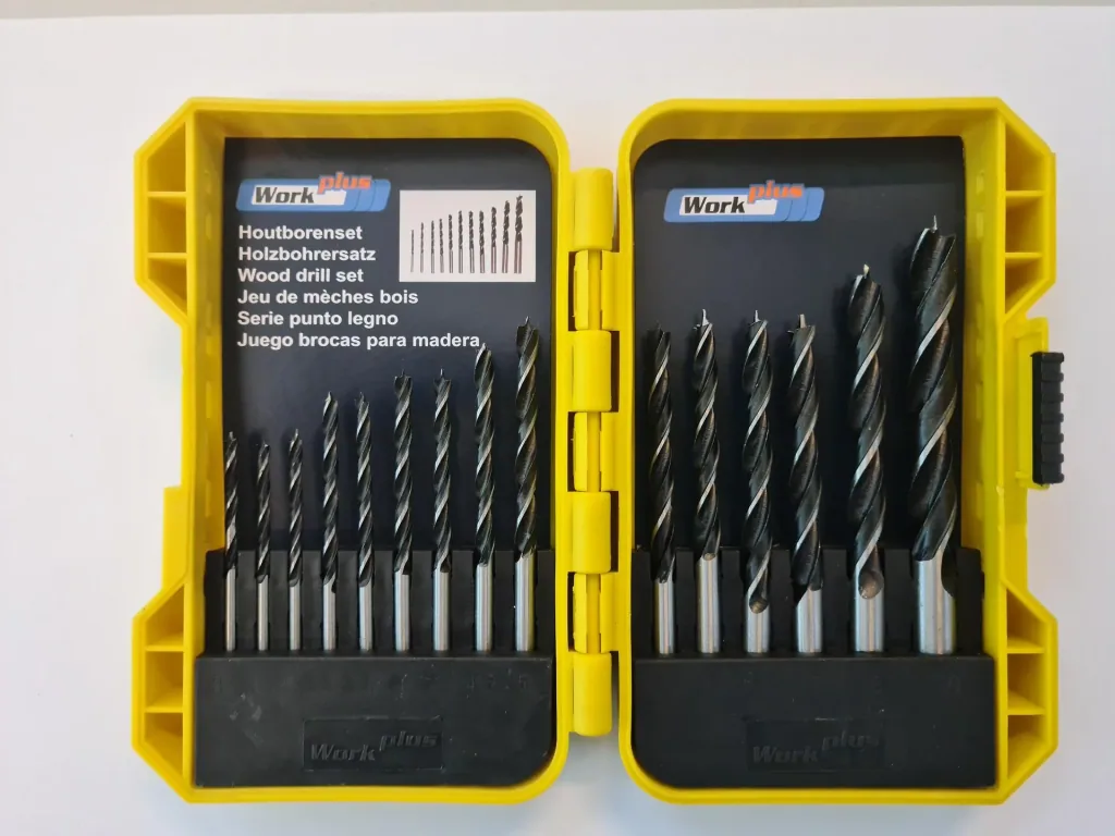 Wood drill bit set 15-piece (3 - 10 mm)