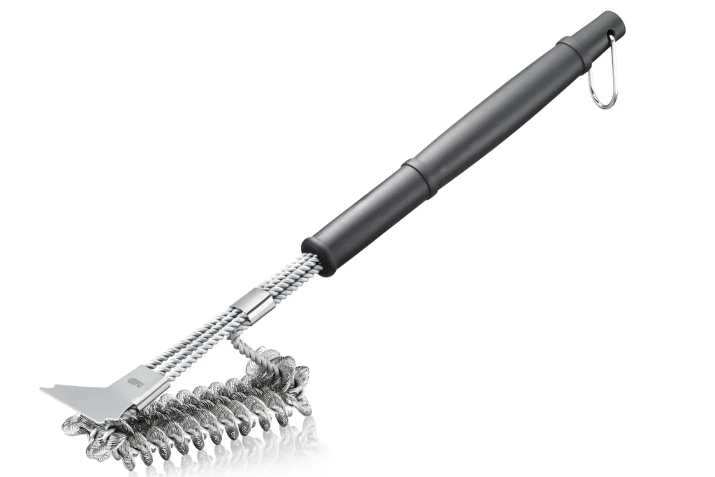 BBQ grill brush, bristle-free