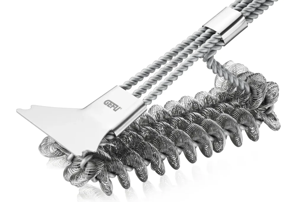 BBQ grill brush, bristle-free