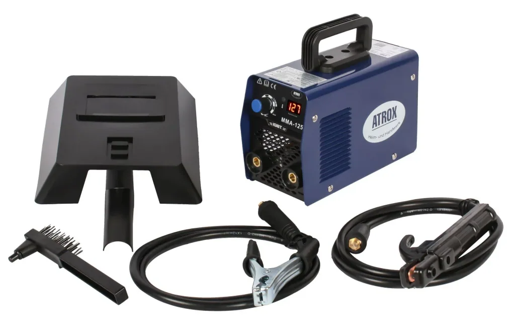 Inverter electrode welding machine including 4-piece accessory set