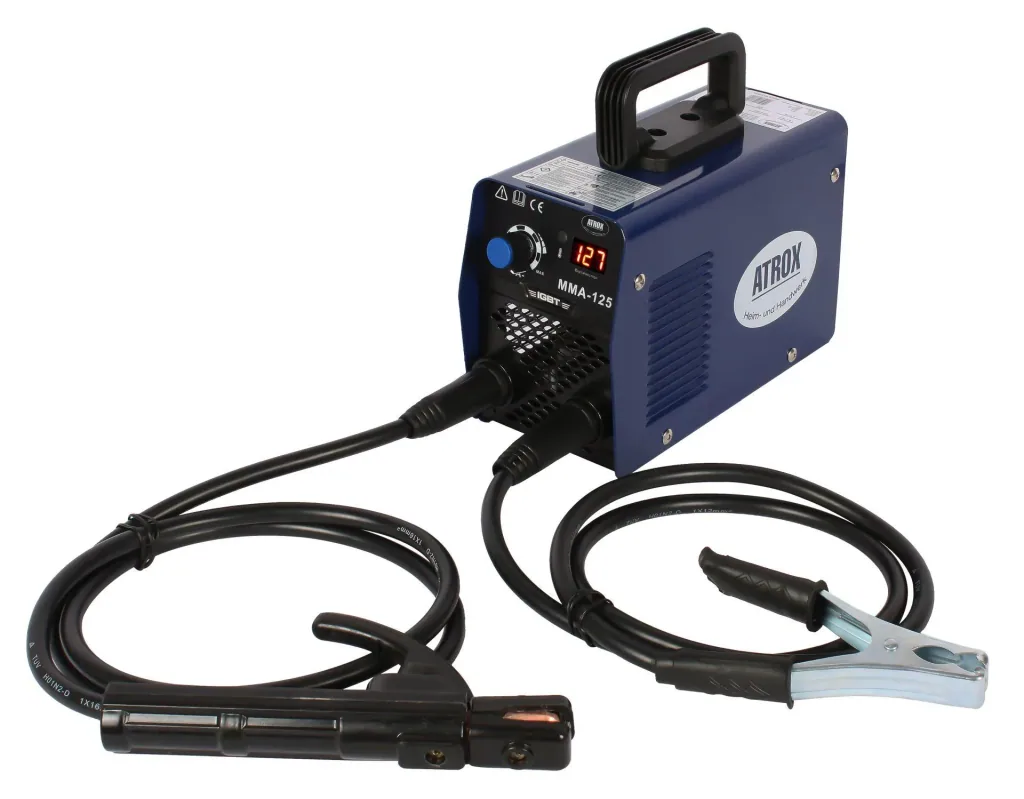Inverter electrode welding machine including 4-piece accessory set