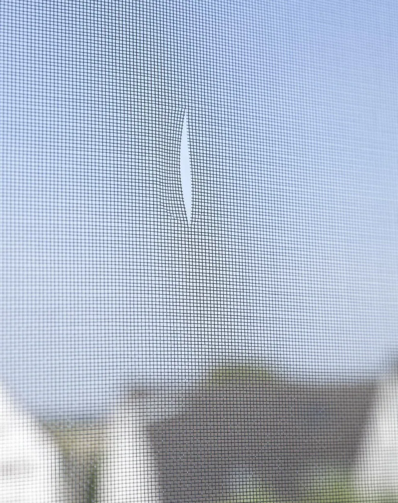 Fly screen repair tape, transparent