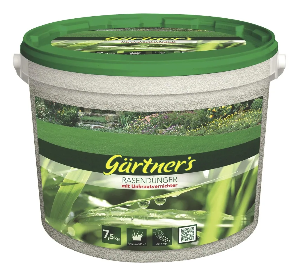 Lawn fertilizer with weed killer, 7.5 kg