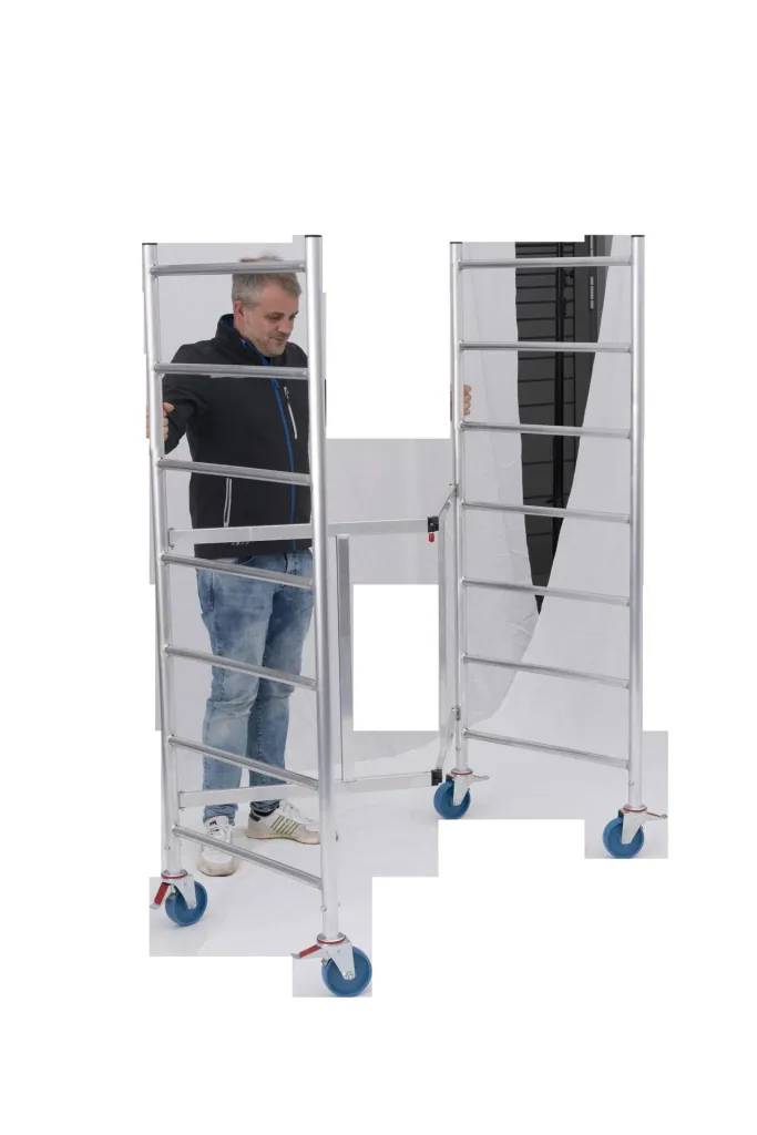 RollTec folding scaffold, working height up to 2.90m