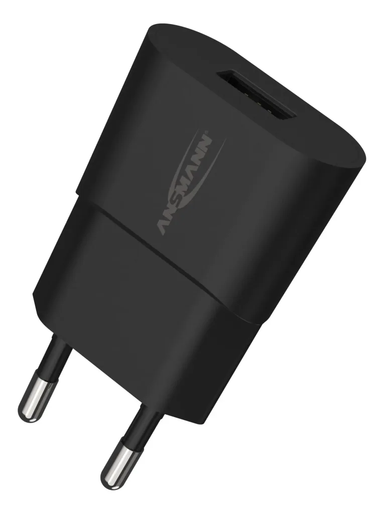 USB charging adapter with 1 USB 2.0 socket Type A, 1000 mA