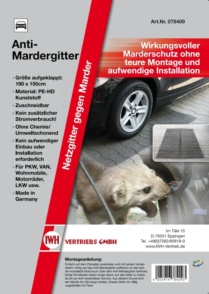 Mardergitter 190 x 150 cm