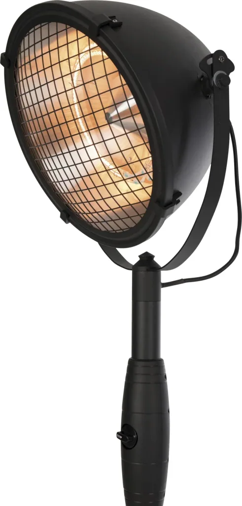 Indus II Bright Standing radiant heater, black, 2100 watts