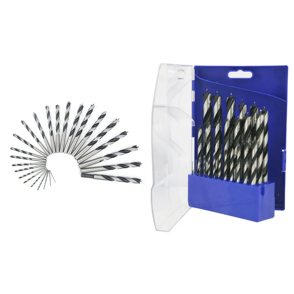 25-piece wood drill bit set. 1.0 - 13.0 mm