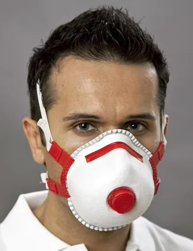 Mandil FFP 3 respirator mask with valve, 5 pieces