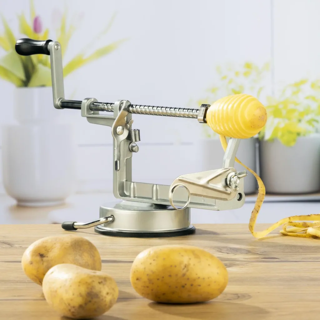 3 in 1 apple and potato peeler, cast aluminum