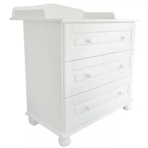 Caramella Chest of drawers "Romantik" white, Diaper: no
