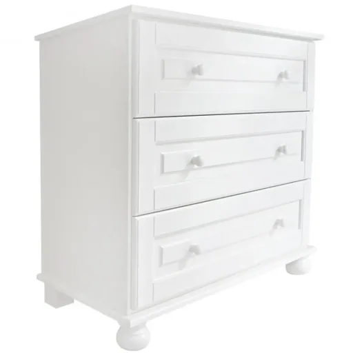 Caramella Chest of drawers "Romantik" white, Diaper: no