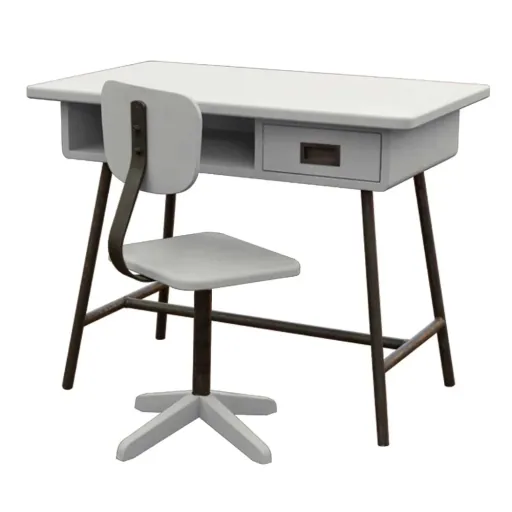 Laurette children's desk la class with chair, Color: purple