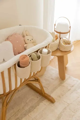 Lorena Canals Baby Crib Basket - Vanilla