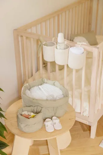 Lorena Canals Baby Crib Basket - Vanilla