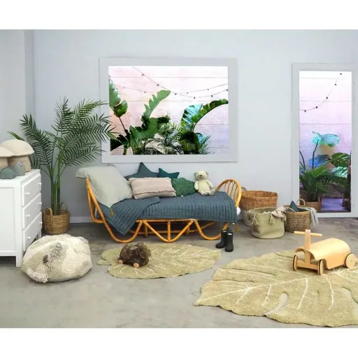 Lorena Canals washable carpet Monstera Mini