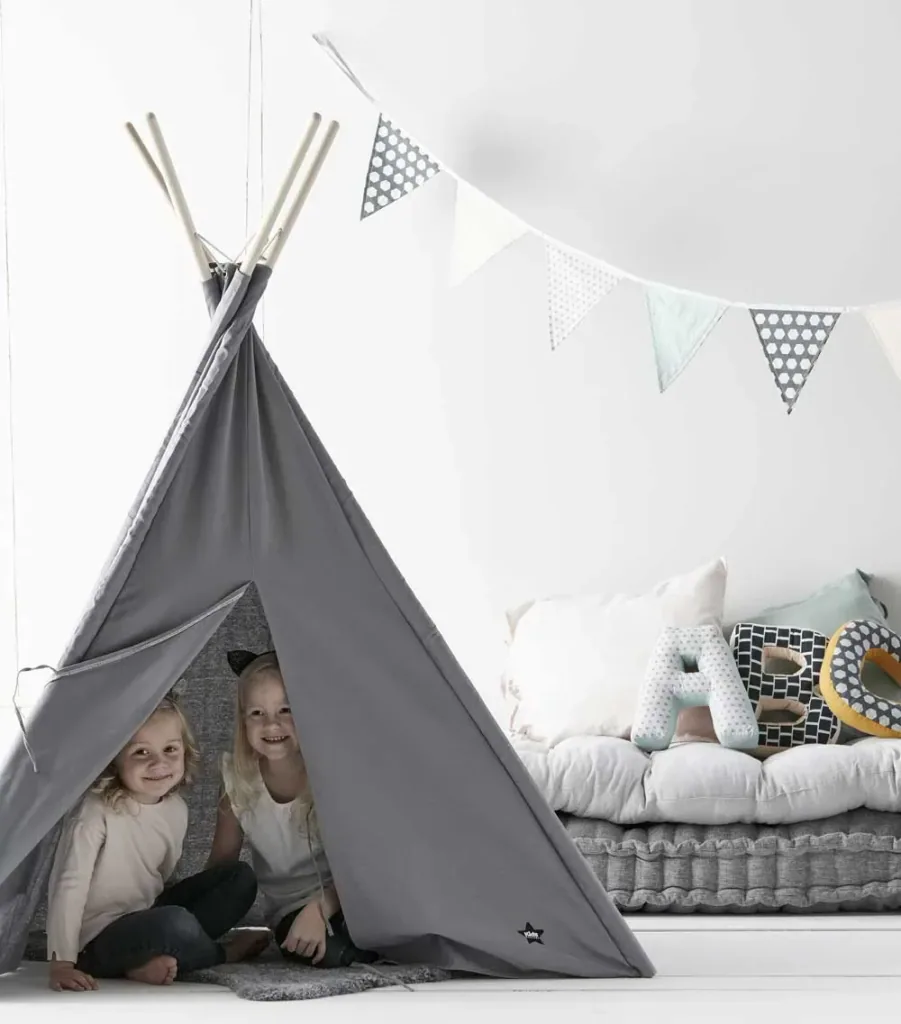 Kids Concept Children Tipi Gray