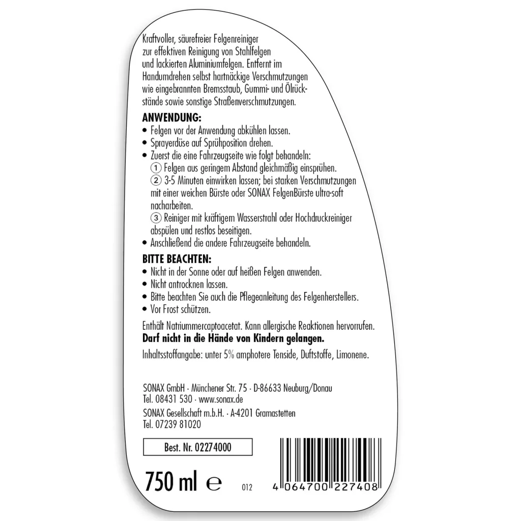 Felgenstar 750 ml