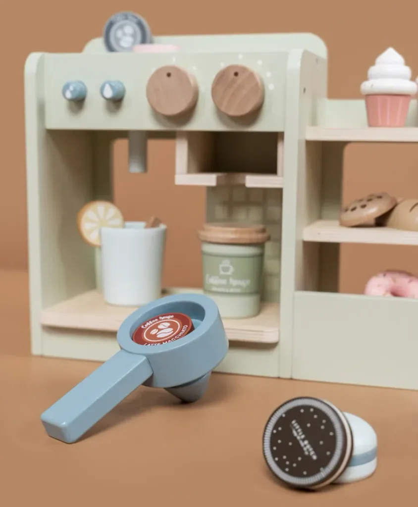 Little dutch wood toy kitchen large coffee machine