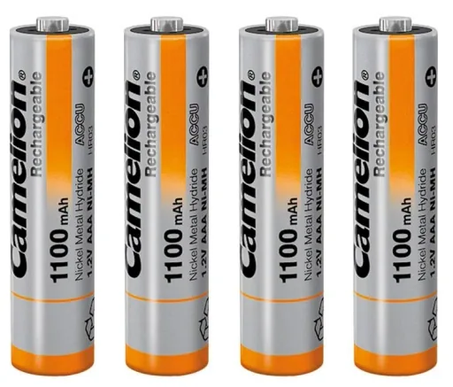 NiMH Micro (AAA) battery with 1100mAh - 4 pieces including box