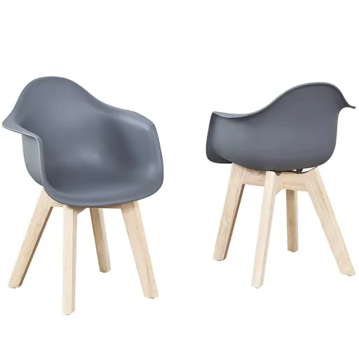 Quax children shell chair 2 er set gray