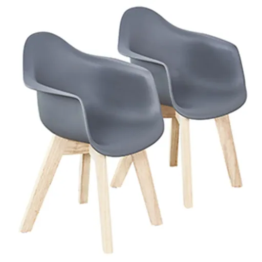 Quax children shell chair 2 er set gray