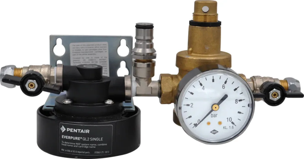 Water filter system - QL3 with pressure reducer