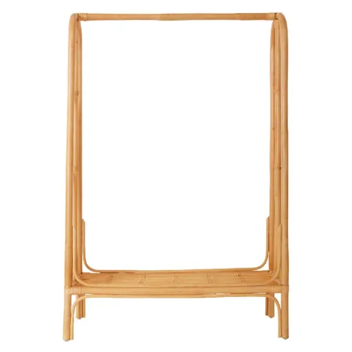 Oyoy children clothes rack rainbow rattan nature