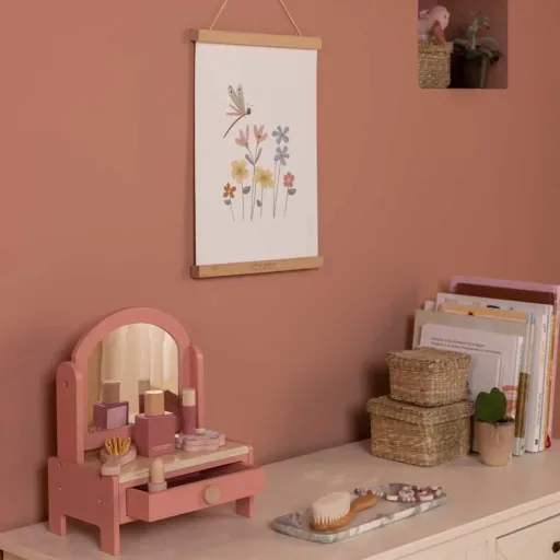 Little dutch dressing table wood pink