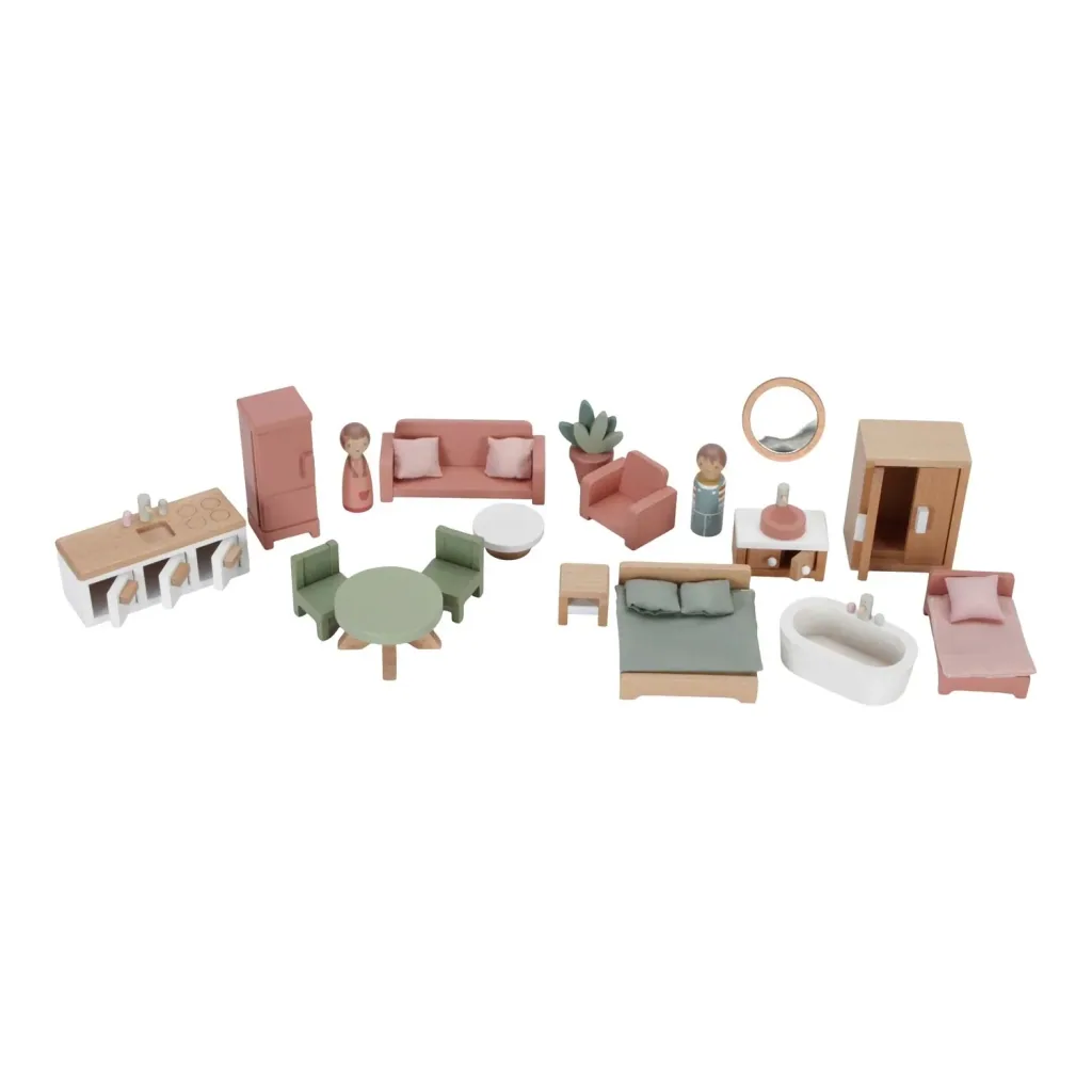 Little Dutch Puppenhaus Holz: Holzpuppenhaus mit Grosses zum Spielen & Einrichten (ab 3 Jahren)