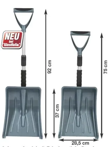 PREMIUM snow shovel with telescopic handle